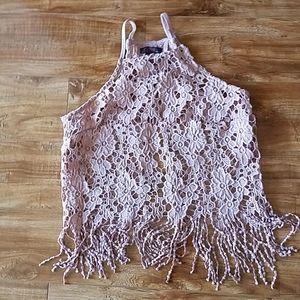 🌙🌸MACRAME  Fringe TANK 🌙🌸